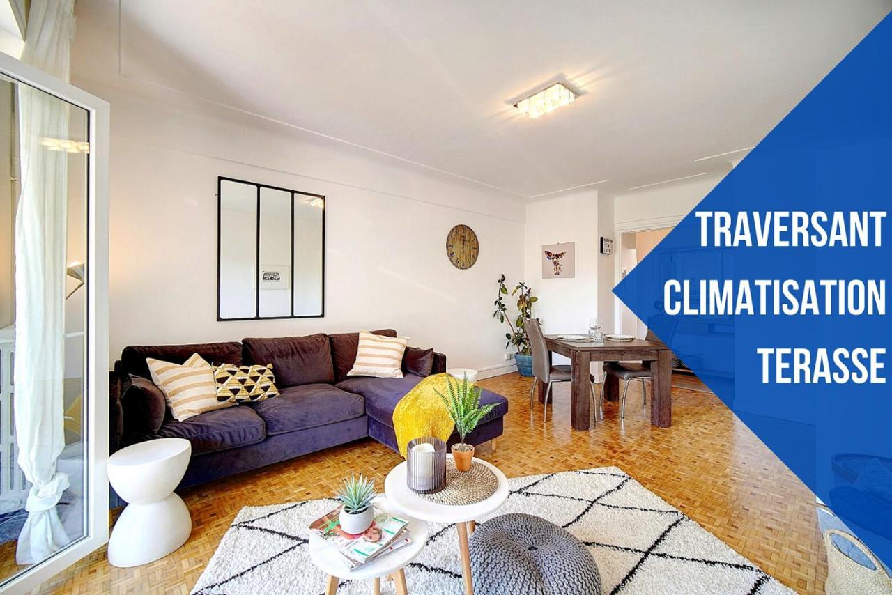Elisa - Traversant - Terrasse - Verriere Cote D'Azur Cannes Ngoại thất bức ảnh